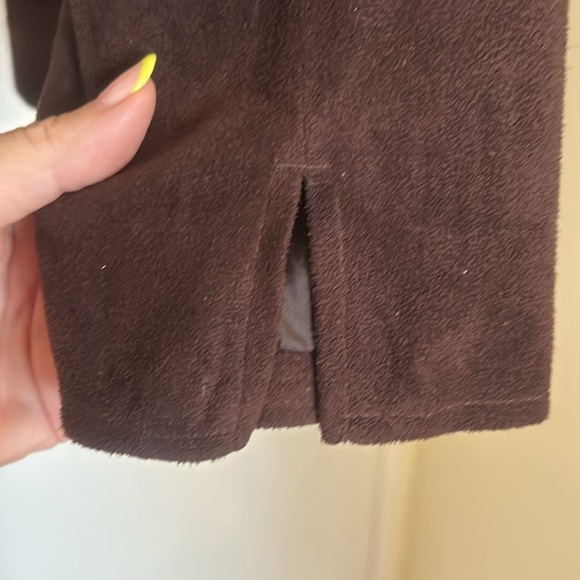 Women’s Brown Microsuede Jacket - Picture 5 of 6